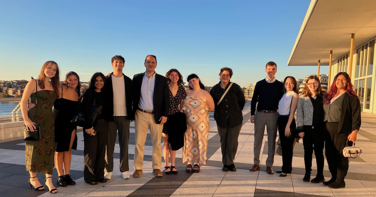 Student tour and concert-goers on the Kennedy Center Terrace