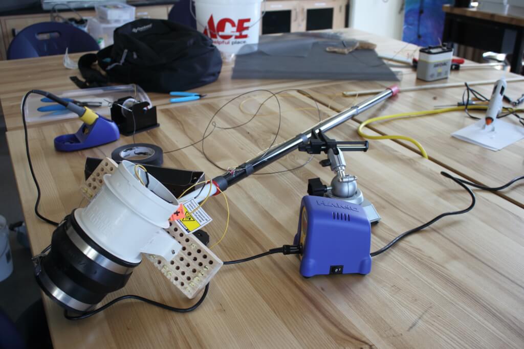 Soldering wiring of mosquito aspirator