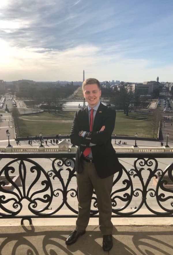 Health alum at the national Mall in DC.