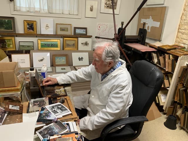 Jack Boul in his studio