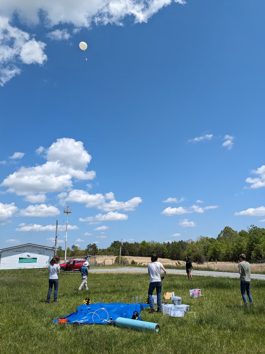 Balloon takes flight! 