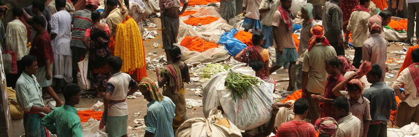 A market in India