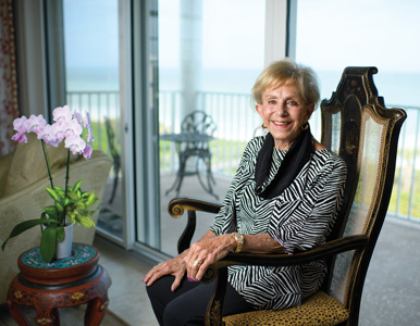 Stephanie Bennett-Smith at her home in Florida