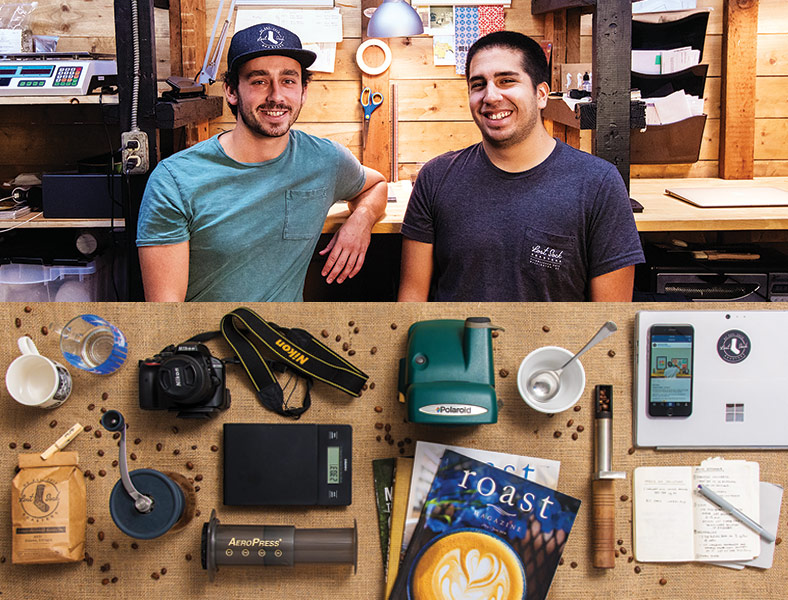 Jeff Yerx and Nicolas Cabrera of Lost Sock Roasters