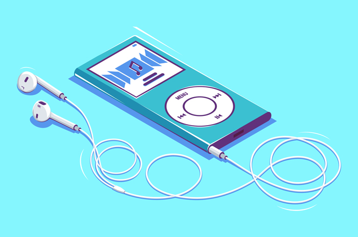 illustration of an Apple iPod