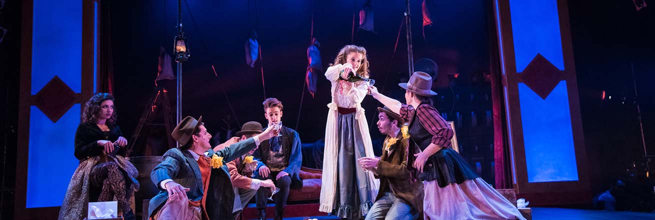 American University student performers on stage