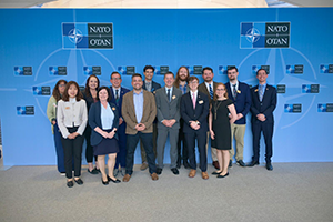 SIS students, faculty, and staff at NATO 