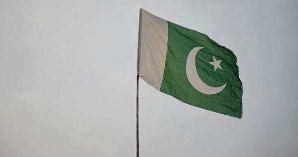 The flag of Pakistan