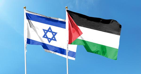 Israel and Palestine flags