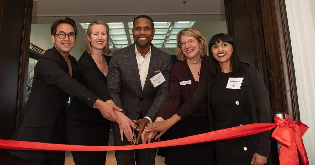 Iwan Bagus, Anne McDonough, Nolan Williams, Jr., Laura Hagood, and Leena Jayaswal (Credit: Jermoni Dowd, courtesy of NEWorks Production)