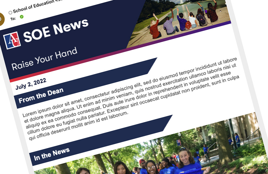 SOE Newsletter sample