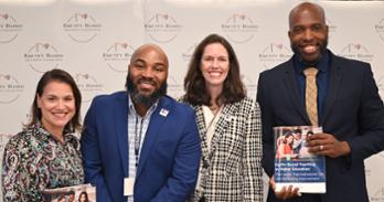 Primary investigators (L to R) Dr. Milagros Castillo-Montoya, Dr. Brian McGowan, Dr. Corbin M. Campbell, and Dr. Bryan Dewsbury.