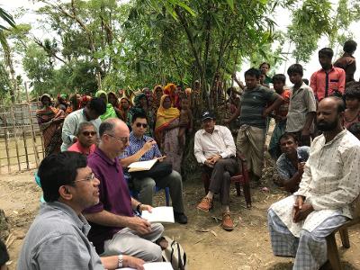 Professor Todd Eisenstadt and experts in Bangladesh