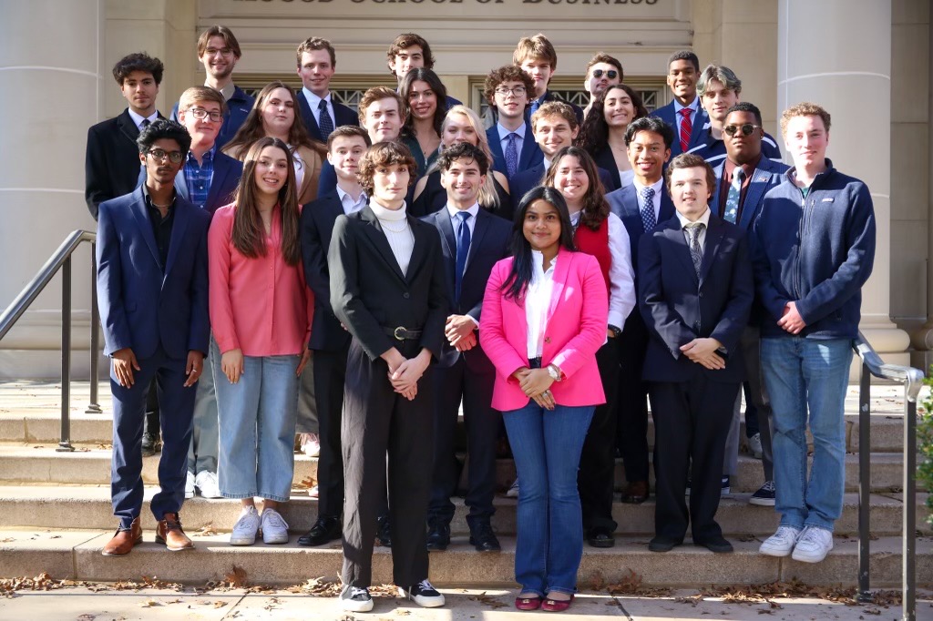 Student Government representatives standing