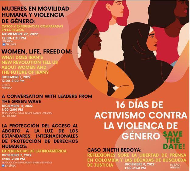 16 DÍAS DE ACTIVISMO EN CONTRA DE LA VIOLENCIA DE GÉNERO