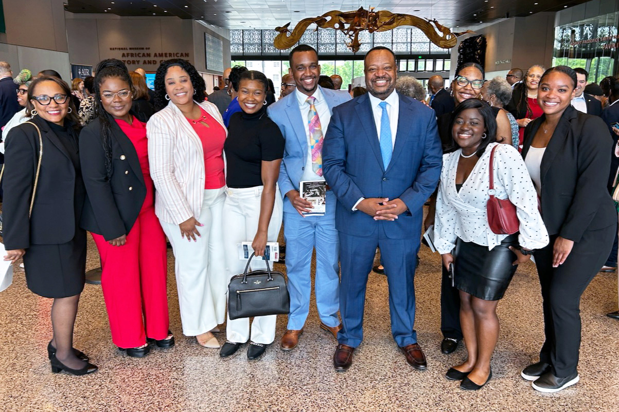 Group photo of Cynthia Goode Works and BLSA students